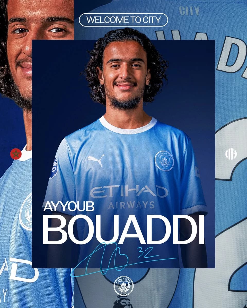 Official: Ayyoub Bouaddi joins Manchester City for €100 million